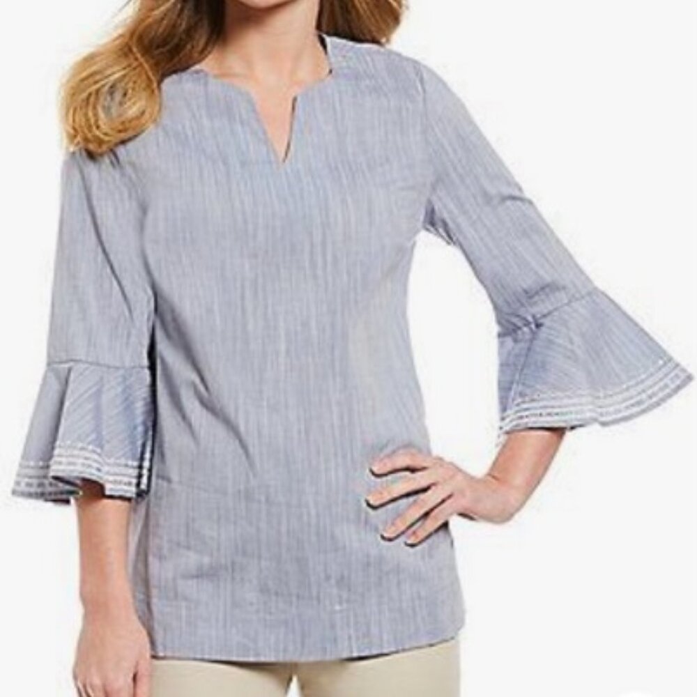 Westbound 3/4 Bell Embroidered Sleeves Size‎ PS